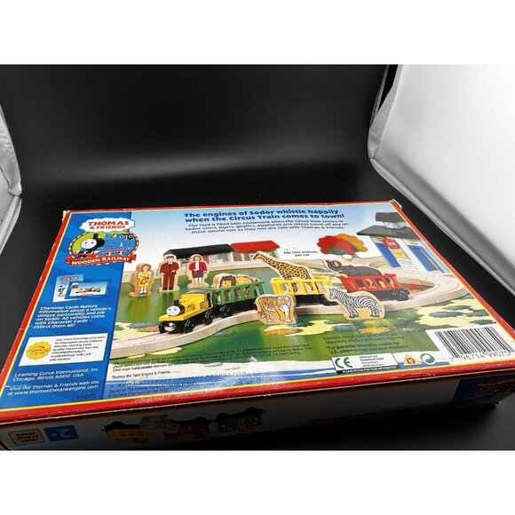 Thomas & Friends Wooden Railway Circus Train 2002 New Open Box Vtg Learning Curv - Picture 16 of 16